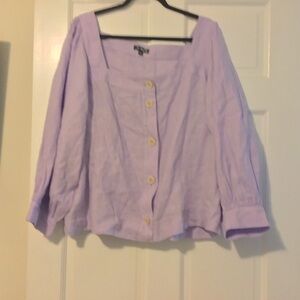 Talbots Light Purple Button-Up Blouse.  Never worn